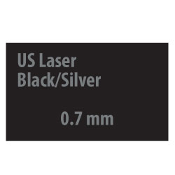 US Laser Black/Silver 0.7 mm